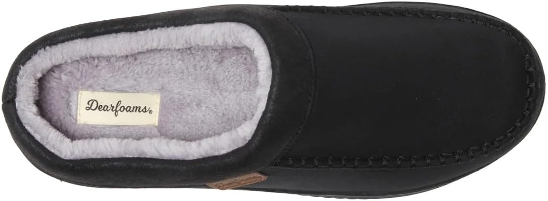 image:imageDearfoams Mens Memory Foam Slipper Black US Footwear Size System Adult Men Alpha Medium Small
