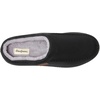 Dearfoams Men’s Memory Foam Slipper (Black, US Footwear Size System, Adult, Men, Alpha, Medium, Small)