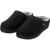 Dearfoams Men’s Memory Foam Slipper (Black, US Footwear Size System, Adult, Men, Alpha, Medium, Small)