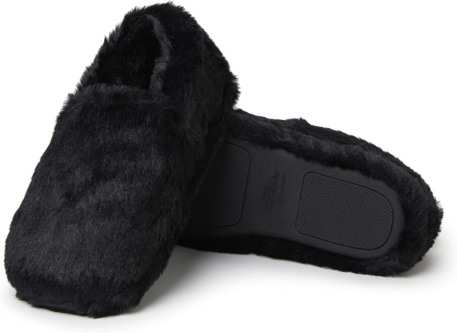image:imageDearfoams Womens Ellie Fluffy SnuggleBlack