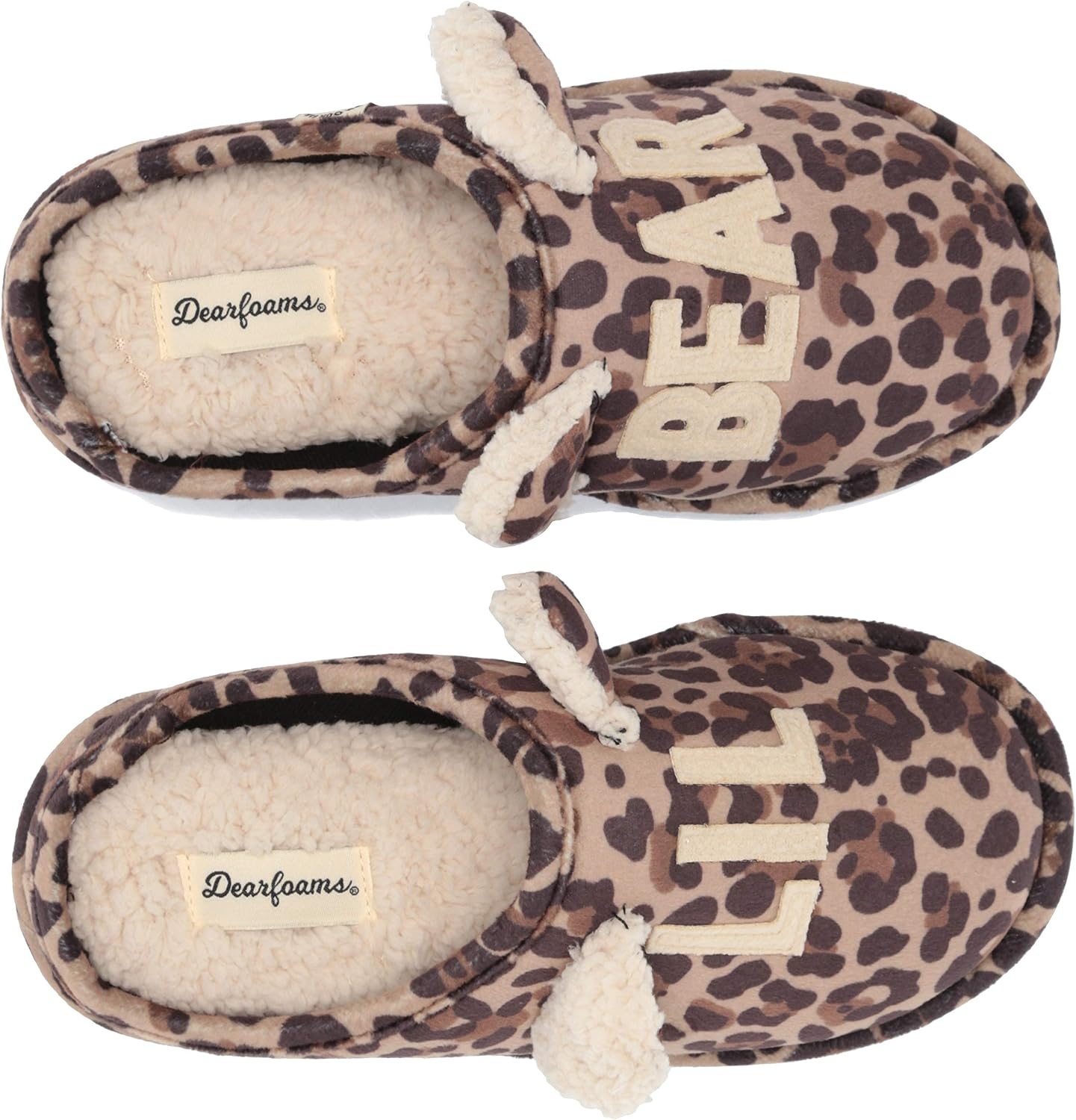 image:imageDearfoams Womens Lil Bear Adult ClogLeopard