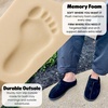 Dearfoams Men’s Suede Indoor Outdoor Clog(Black)