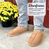 Dearfoams Men’s Suede Indoor Outdoor Clog(Chestnut)