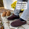 Dearfoams Men’s Suede Indoor Outdoor Clog(Coffee)