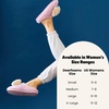Dearfoams Women’s Cozy Rosie Cuties Plush Fuzzy Giftable House Shoes With Memory Foam(Pink Bow)
