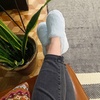 Dearfoams Women’s Ellie Fluffy Snuggle(Blue Wash)