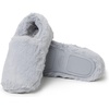 Dearfoams Women’s Ellie Fluffy Snuggle(Sleet)