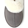 Dearfoams Women’s Fireside Sydney Grey Multi Shearling Scuff Slipper 8 M US