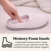 Leslie Terry Clog House Shoes with Memory Foam, Indoor Slippers with Wide Widths(Fresh Pink Terry)