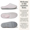 Leslie Terry Clog House Shoes with Memory Foam, Indoor Slippers with Wide Widths(Fresh Pink Terry)