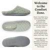 Leslie Terry Clog House Shoes with Memory Foam, Indoor Slippers with Wide Widths(Juniper Green Terry)