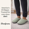 Leslie Terry Clog House Shoes with Memory Foam, Indoor Slippers with Wide Widths(Juniper Green Terry)