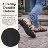 Leslie Terry Clog House Shoes with Memory Foam, Indoor Slippers with Wide Widths(Leopard Velour)