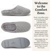 Leslie Terry Clog House Shoes with Memory Foam, Indoor Slippers with Wide Widths(Medium Grey Terry)