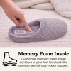 Leslie Terry Clog House Shoes with Memory Foam, Indoor Slippers with Wide Widths(Medium Grey Terry)