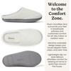 Leslie Terry Clog House Shoes with Memory Foam, Indoor Slippers with Wide Widths(Muslin White Terry)