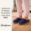 Leslie Terry Clog House Shoes with Memory Foam, Indoor Slippers with Wide Widths(Peacoat Navy Terry)