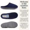 Leslie Terry Clog House Shoes with Memory Foam, Indoor Slippers with Wide Widths(Peacoat Navy Terry)
