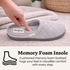Leslie Terry Clog House Shoes with Memory Foam, Indoor Slippers with Wide Widths(Sleet Velour)