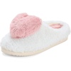 Dearfoams Women’s Cozy Rosie Cuties Plush Fuzzy Giftable House Shoes With Memory Foam(Lovely)