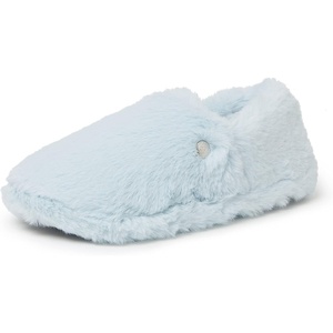 Dearfoams Women’s Ellie Fluffy Snuggle(Blue Wash)