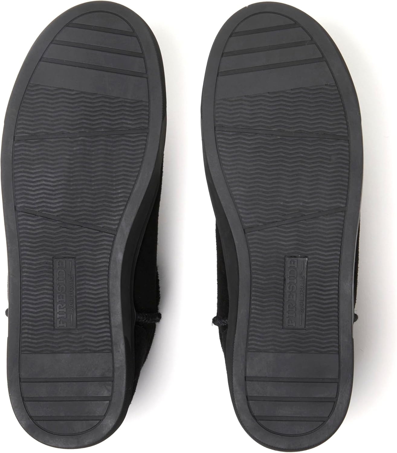 image:imageDearfoams Womens Fireside Bathurst Genuine Shearling Water Resistant Durable Memory Foam SlipperBlack