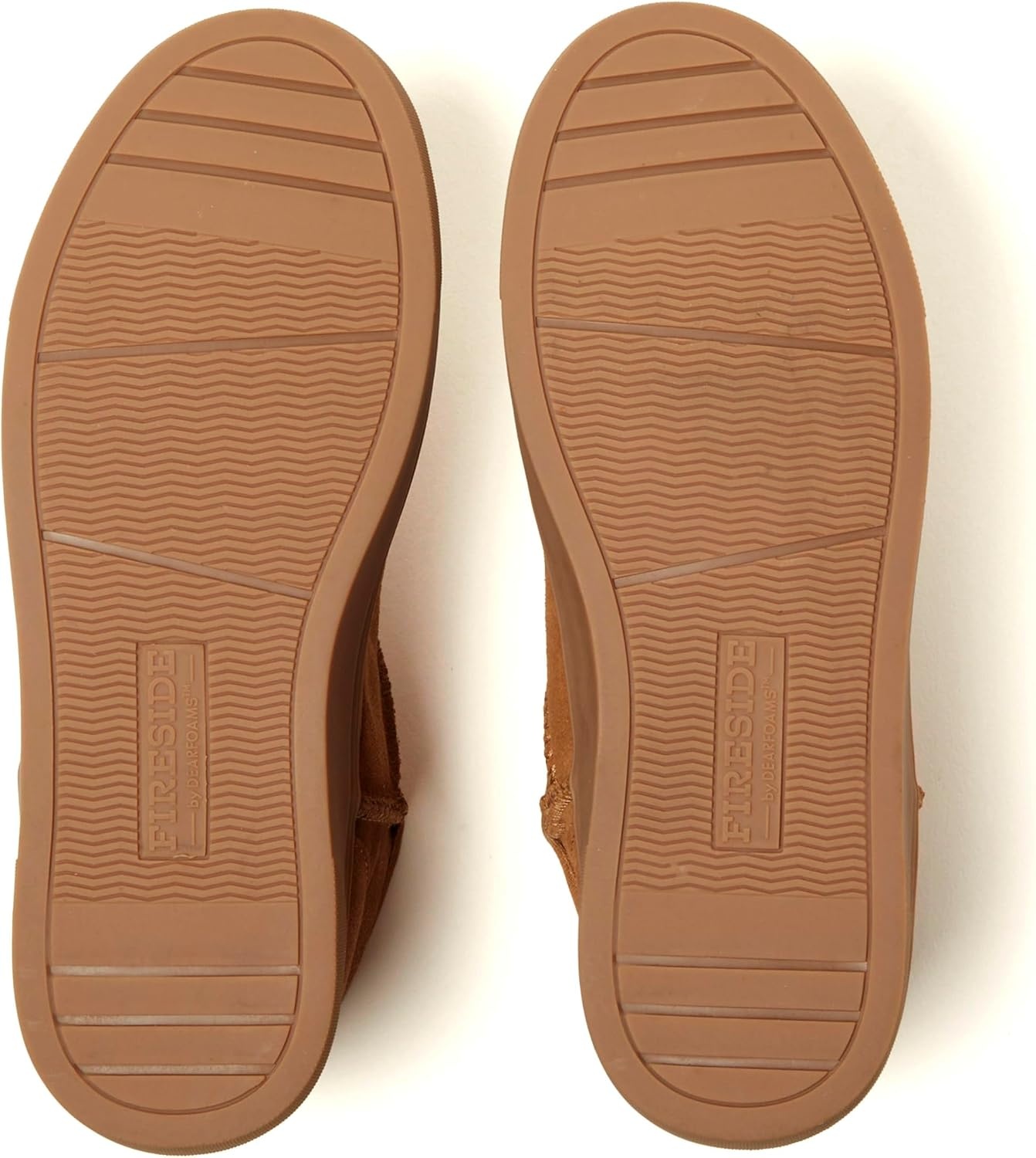 image:imageDearfoams Womens Fireside Bathurst Genuine Shearling Water Resistant Durable Memory Foam SlipperChestnut