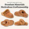 Dearfoams Women’s Melville Genuine Shearling Scuff(Chestnut)