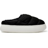 Dearfoams Women’s Quilted Cloud Puff Lightweight Cozy Shea Clog With Platform Cushioned Outsole(Black)