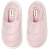 Dearfoams Women’s Quilted Cloud Puff Lightweight Cozy Shea Clog With Platform Cushioned Outsole(Powder Pink)