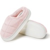 Dearfoams Women’s Quilted Cloud Puff Lightweight Cozy Shea Clog With Platform Cushioned Outsole(Powder Pink)