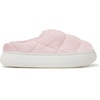 Dearfoams Women’s Quilted Cloud Puff Lightweight Cozy Shea Clog With Platform Cushioned Outsole(Powder Pink)