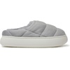 Dearfoams Women’s Quilted Cloud Puff Lightweight Cozy Shea Clog With Platform Cushioned Outsole(Sleet)
