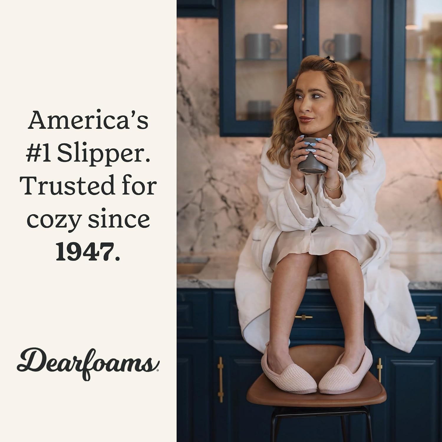 image:imageDearfoams Womens Rachel Velour Closed BackPurple Chenille