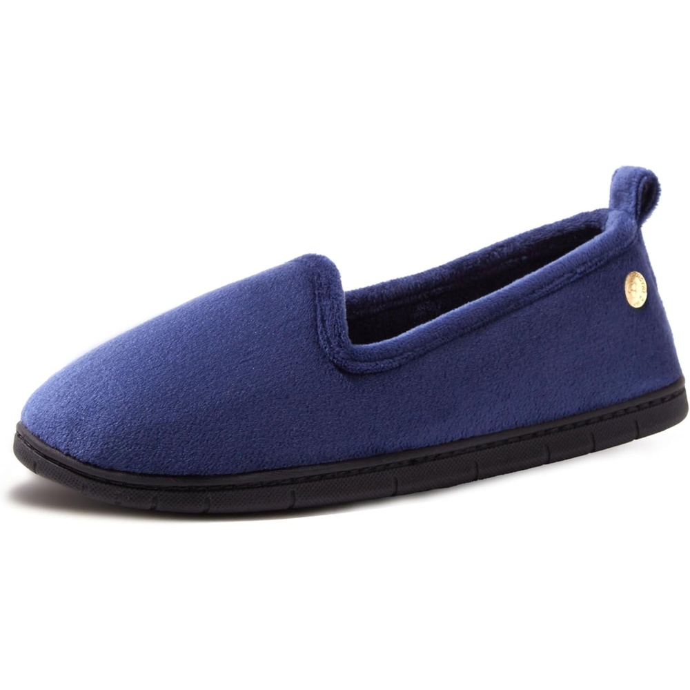 image:imageDearfoams Womens Rachel Velour Closed BackPeacoat