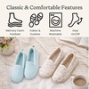 Dearfoams Women’s Rachel Velour Closed Back(Blue Velour)
