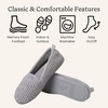 Dearfoams Women’s Rachel Velour Closed Back(Grey Chenille)