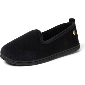 Dearfoams Women’s Rachel Velour Closed Back(Black Velour)
