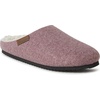Dearfoams Women’s Microwool Molded Footbed Clog(Aubergine)