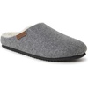 Dearfoams Women’s Microwool Molded Footbed Clog(Grey Heather)