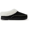 Dearfoams Women’s Nyla Felted and Plaid Moc Toe Clog(Black)