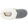 Dearfoams Women’s Nyla Felted and Plaid Moc Toe Clog(Light Heather Grey)
