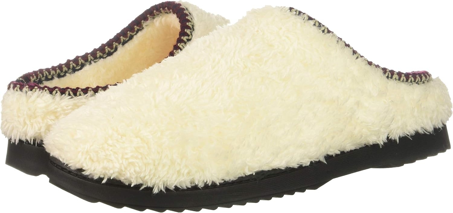 image:imageDearfoams womens Clog With Woven TrimMuslin