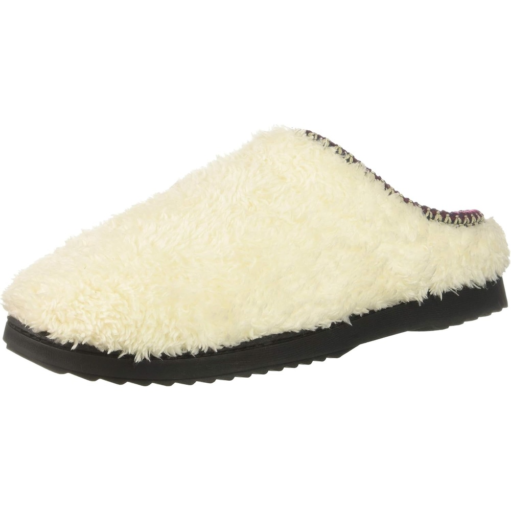 image:imageDearfoams womens Clog With Woven TrimMuslin