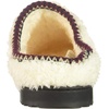 Dearfoams womens Clog With Woven Trim(Muslin)