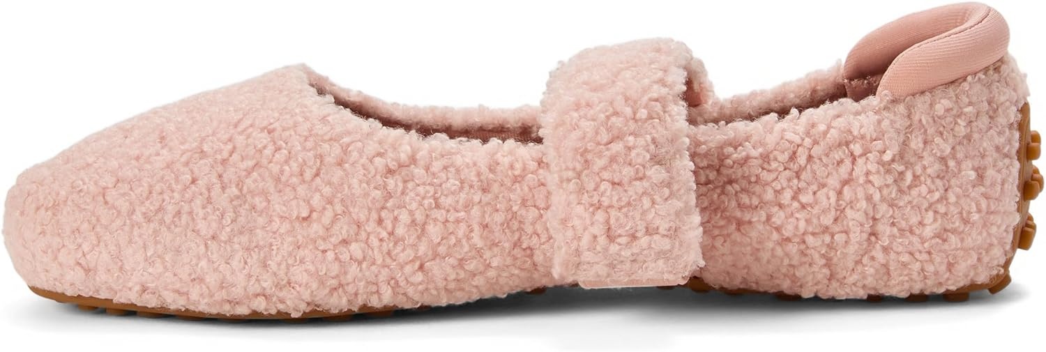 image:imageDearfoams Womens Haddy Mary Jane Travel FlatPale Mauve Teddy