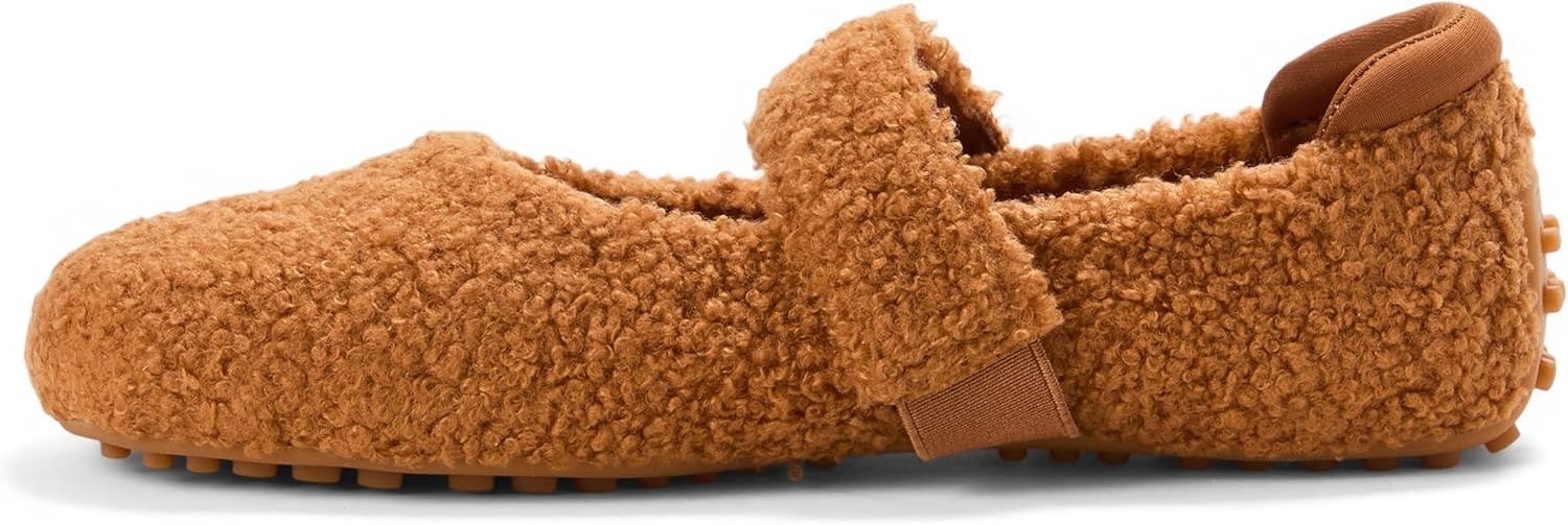 image:imageDearfoams Womens Haddy Mary Jane Travel FlatWhiskey Teddy