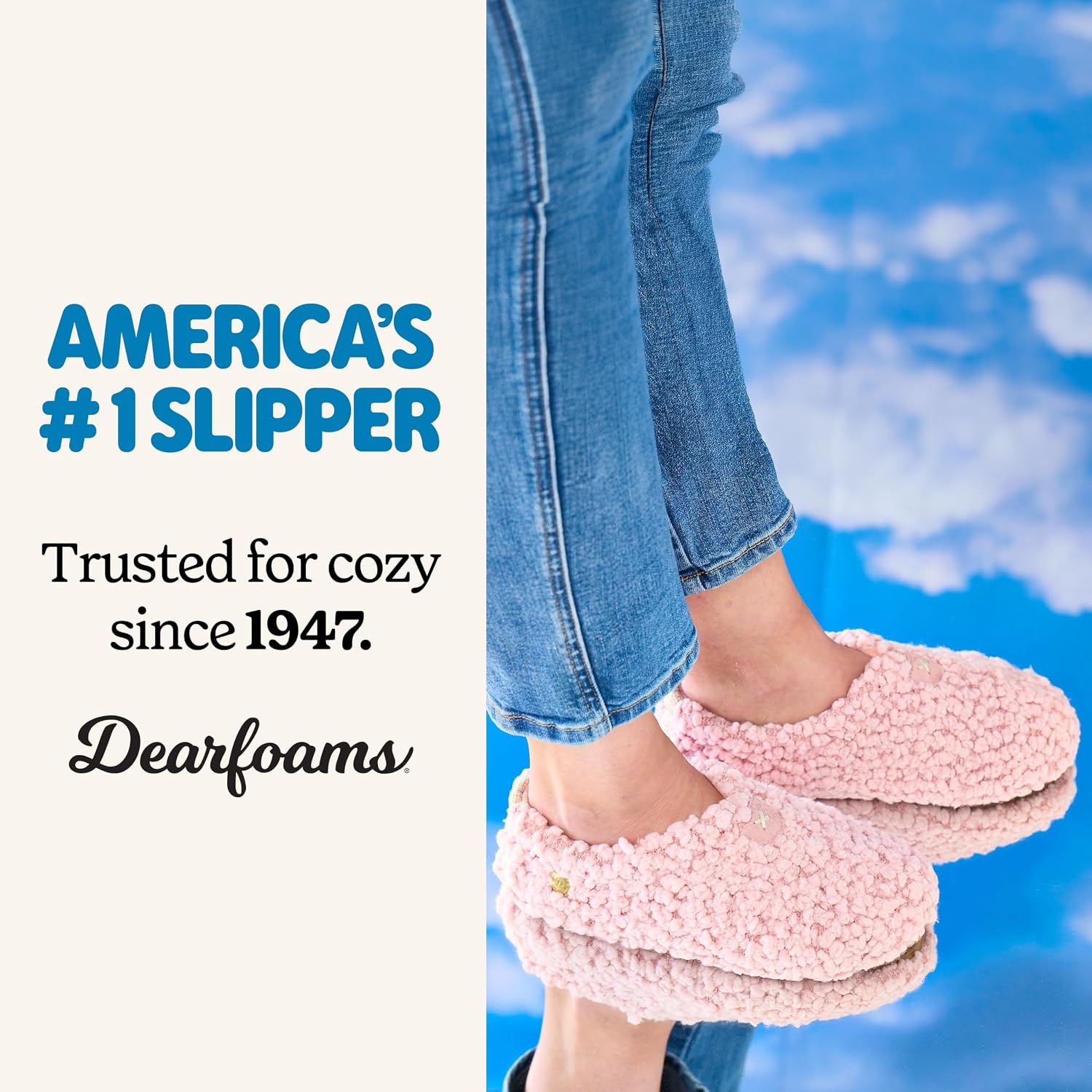 image:imageDearfoams Womens Memory Foam Non Slip Sherpa Indoor Travel House Shoes Slipper Sock With Storage BagPink Sherpa