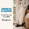 Dearfoams Mickey Adjustable Terry Slide, Memory Foam Washable Open Toe Indoor Summer House Slippers(Black Terry)