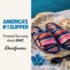 Dearfoams Mickey Adjustable Terry Slide, Memory Foam Washable Open Toe Indoor Summer House Slippers(Multi Stripes)